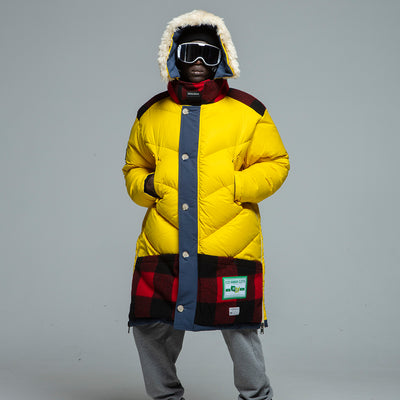 Griffin Studio X Woolrich Multicolor Sleeping Bag Coat Winter Coat